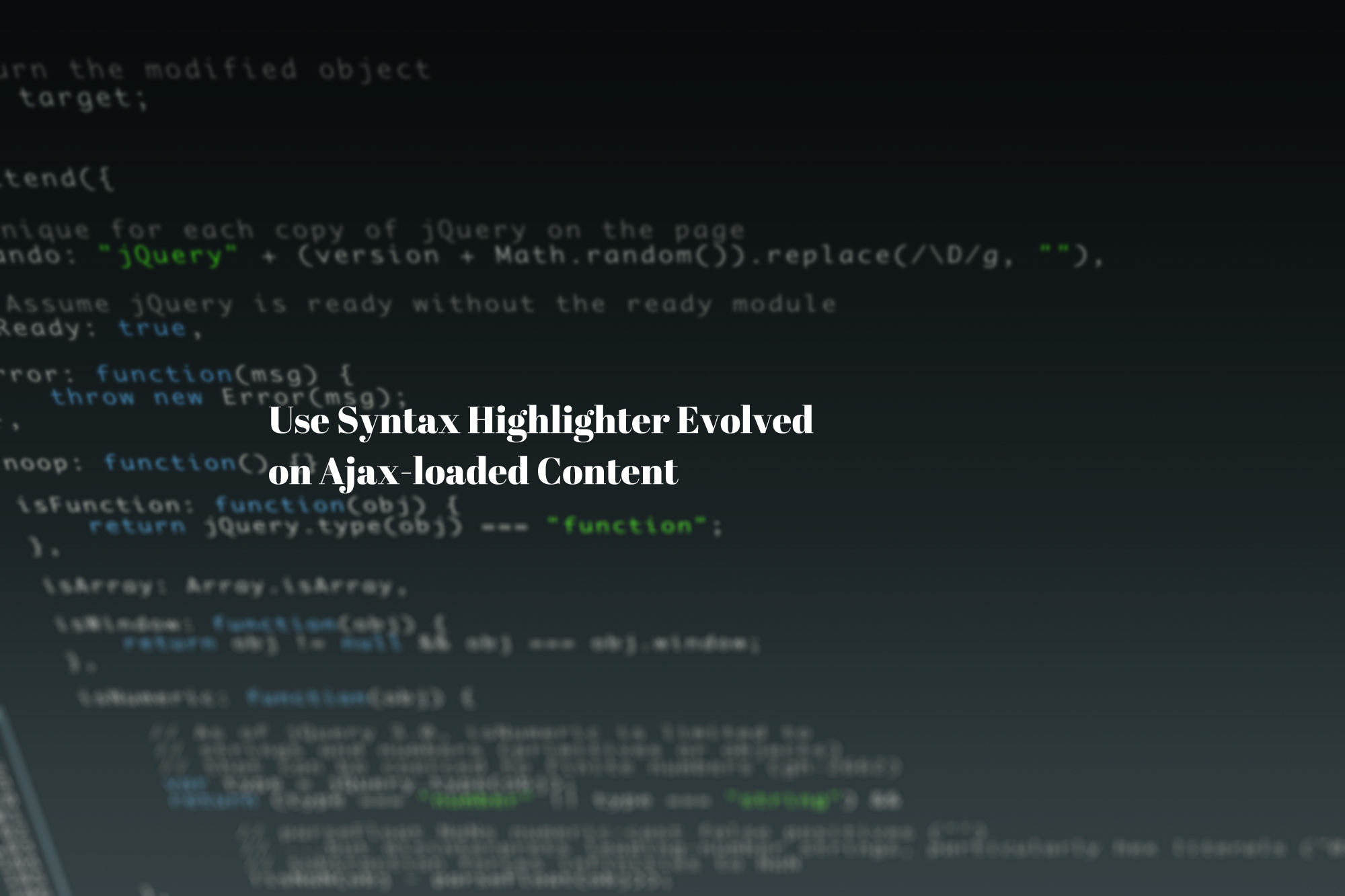 【WP】SyntaxHighlighter Evolved を Ajaxに対応させる方法